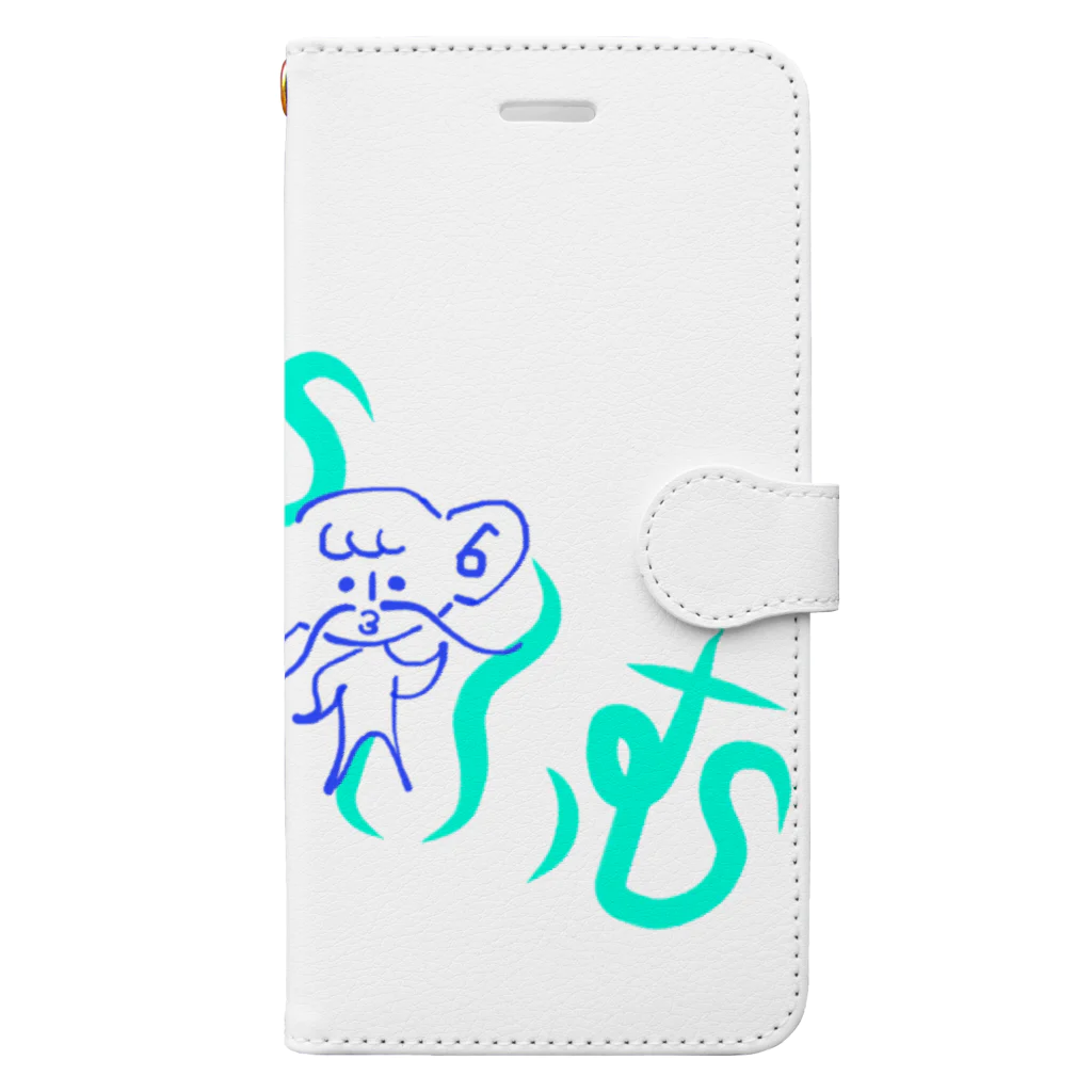 kurbushiのぱっちん(ふむふむ) Book-Style Smartphone Case