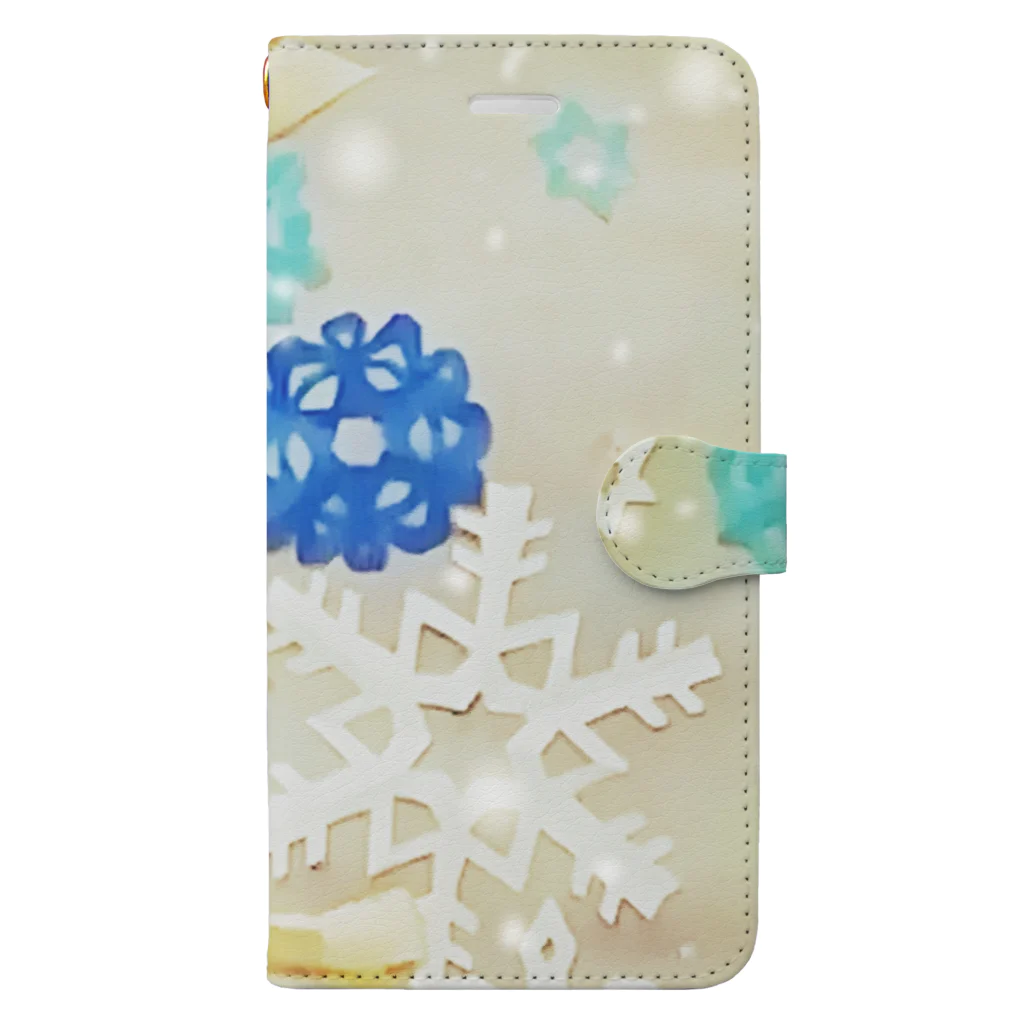 Gozain🍀の雪の結晶❄️ Book-Style Smartphone Case