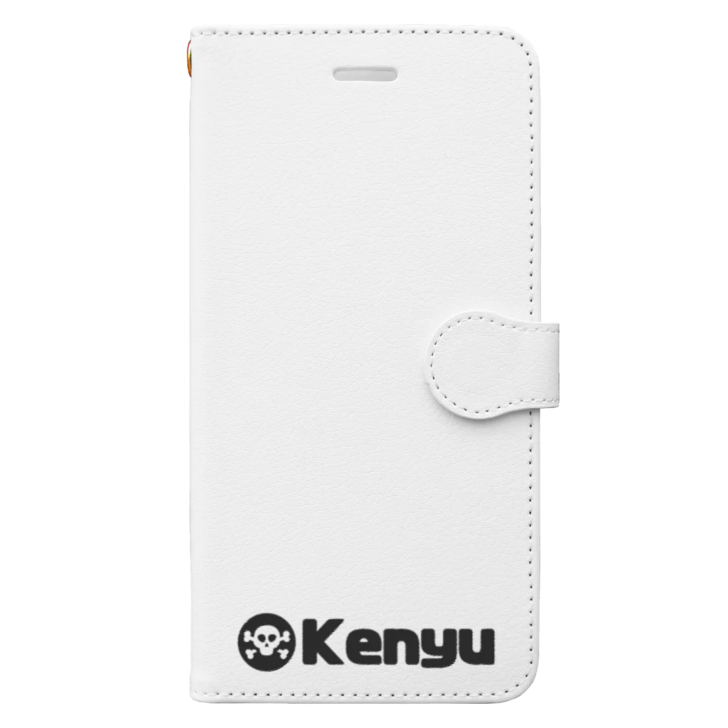 Kenyu =ドクロ= 可愛い オシャレのKenyu 手帳型スマホケース