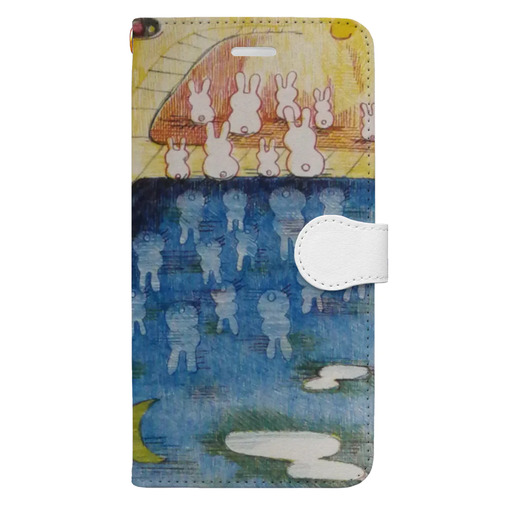 citrus-flowerの月うさぎ Book-Style Smartphone Case