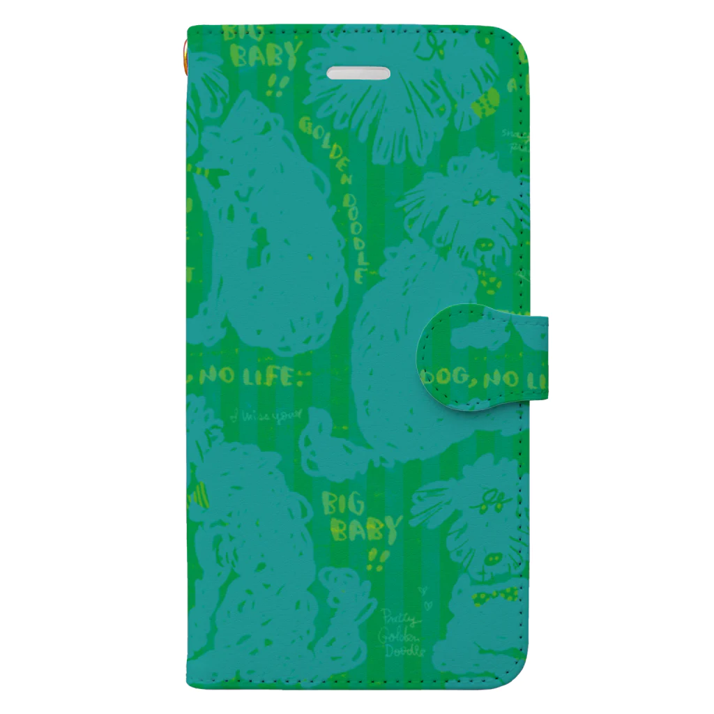 mya-mya=MIYA JUNKO's shop 02のGolden Doodle is the Perfect Dog Book-Style Smartphone Case