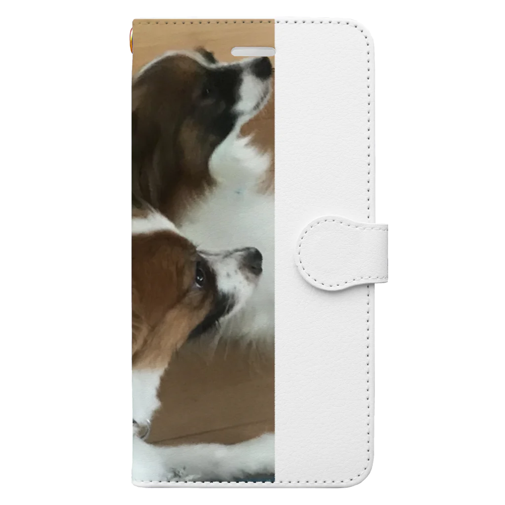 moon_marshallのアツアツ犬 手帳型スマホケース