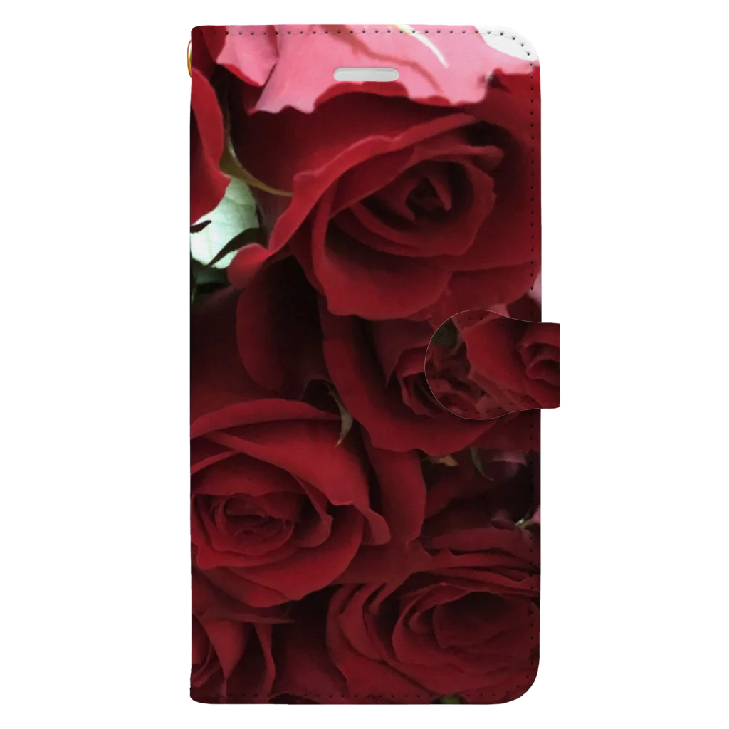 satomimioのバラの花束 Book-Style Smartphone Case