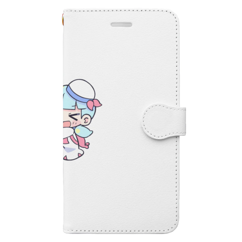 ブッチくん Official Shopのイルカのブッチくん（イラスト：寺田てら） Book-Style Smartphone Case