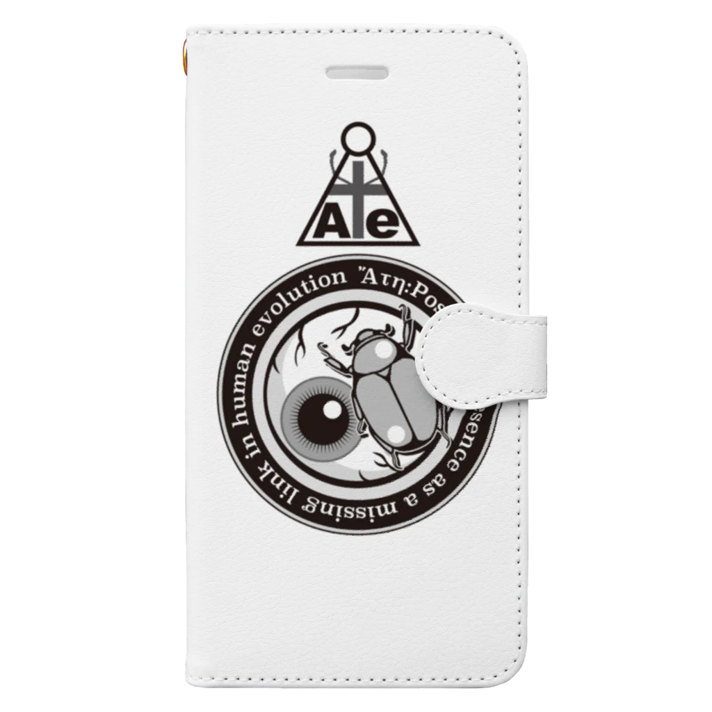 AteのAte(アーテー)目玉黄金モノクロ Book-Style Smartphone Case