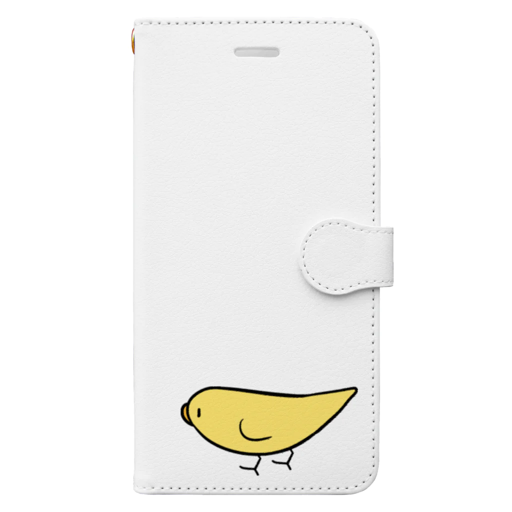 まめるりはことりのとことこセキセイインコルチノーちゃん【まめるりはことり】 Book-Style Smartphone Case