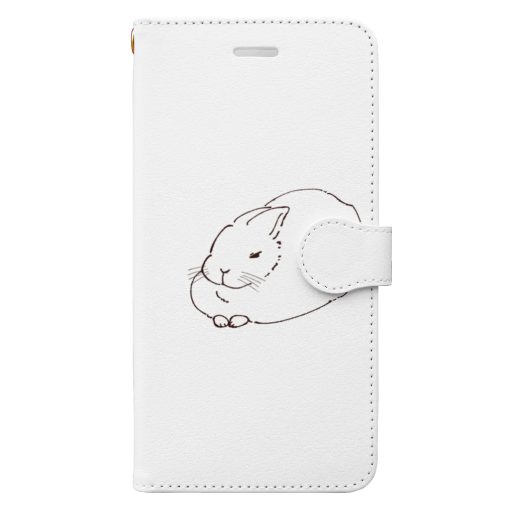 三日月堂の実家のピョン吉 Book-Style Smartphone Case