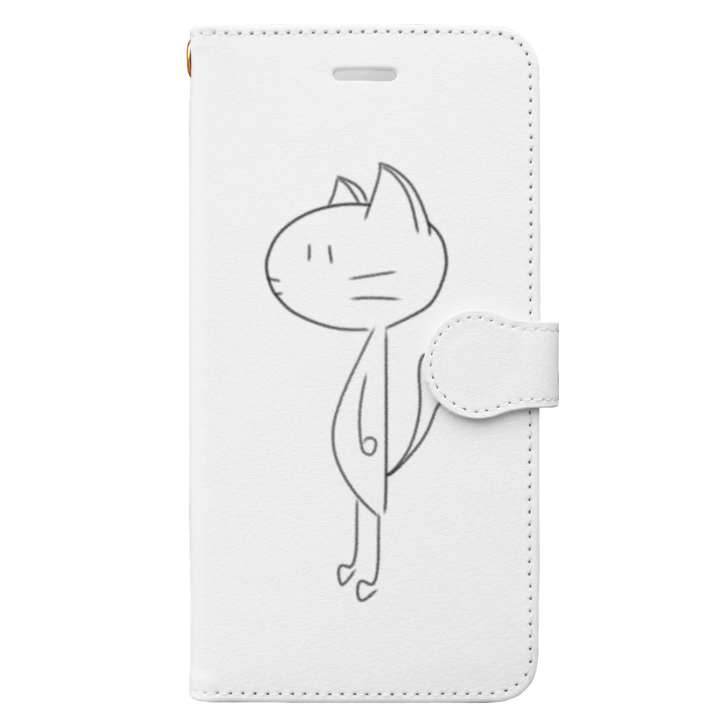 WhiteRabbitのもやしネコ Book-Style Smartphone Case