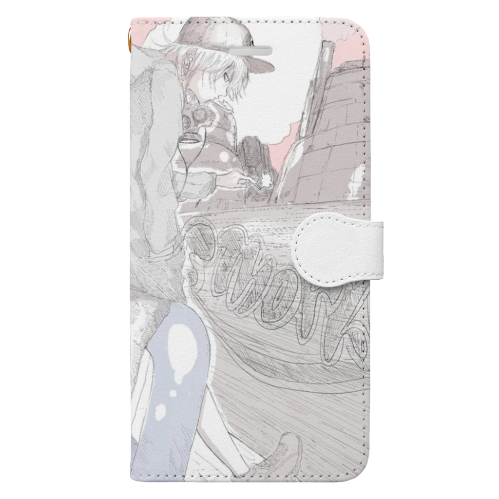 SakiNazunaのSmokig area  Book-Style Smartphone Case