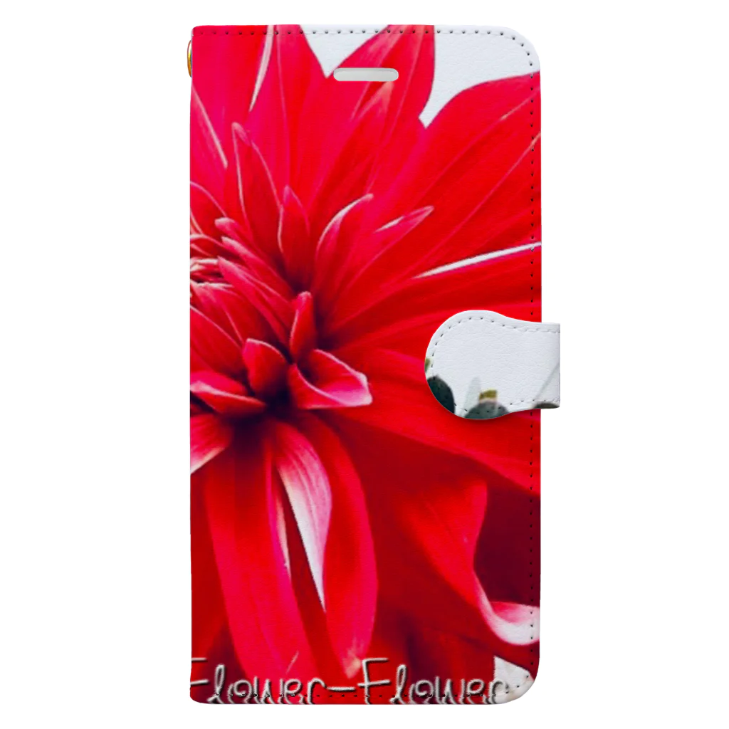 Flower-Flowerのダリア Book-Style Smartphone Case