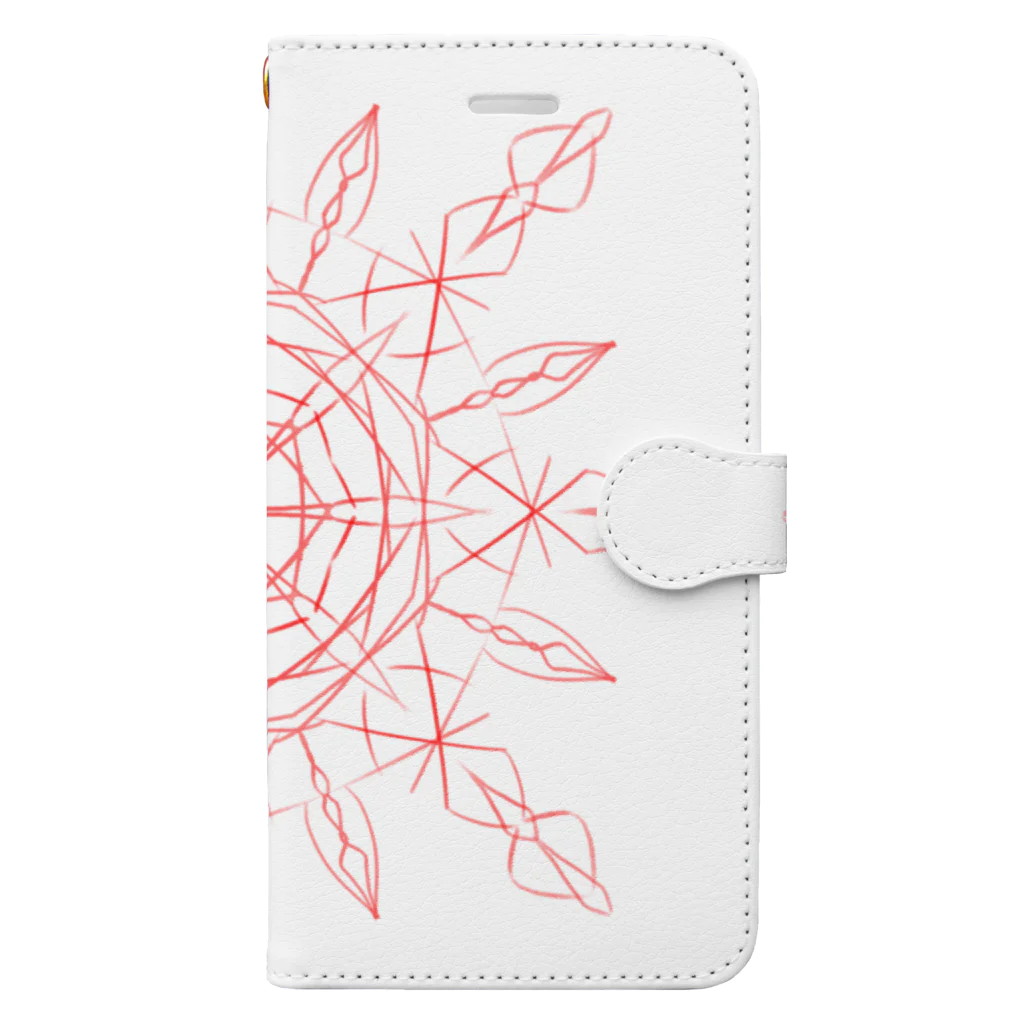 琉璃色クリエイトの赤の紋章 Book-Style Smartphone Case