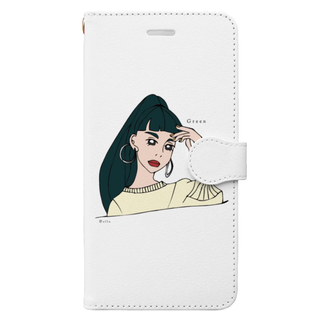 asukaのGreenちゃん Book-Style Smartphone Case