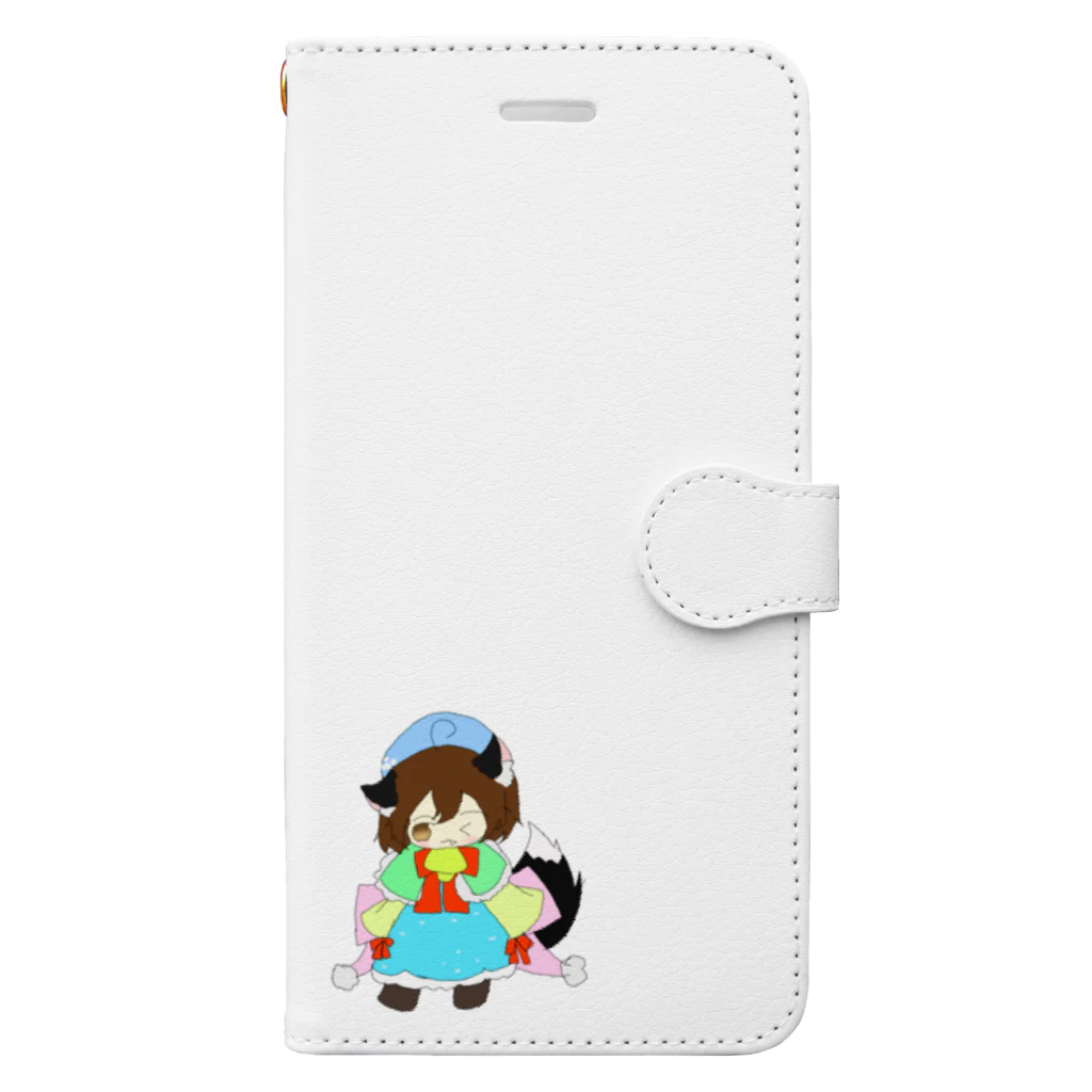 詩音@本垢の狐娘の柚葵羽ちゃん Book-Style Smartphone Case