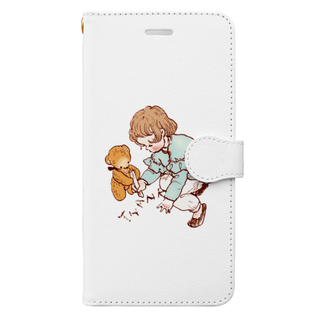 KrimgenのThank You 子供とくま Book-Style Smartphone Case