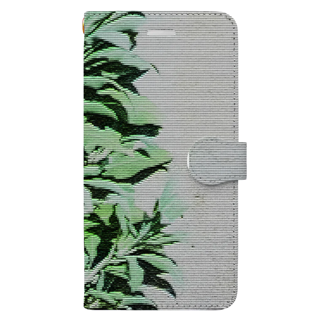 PPPRの White sage patchwork Book-Style Smartphone Case