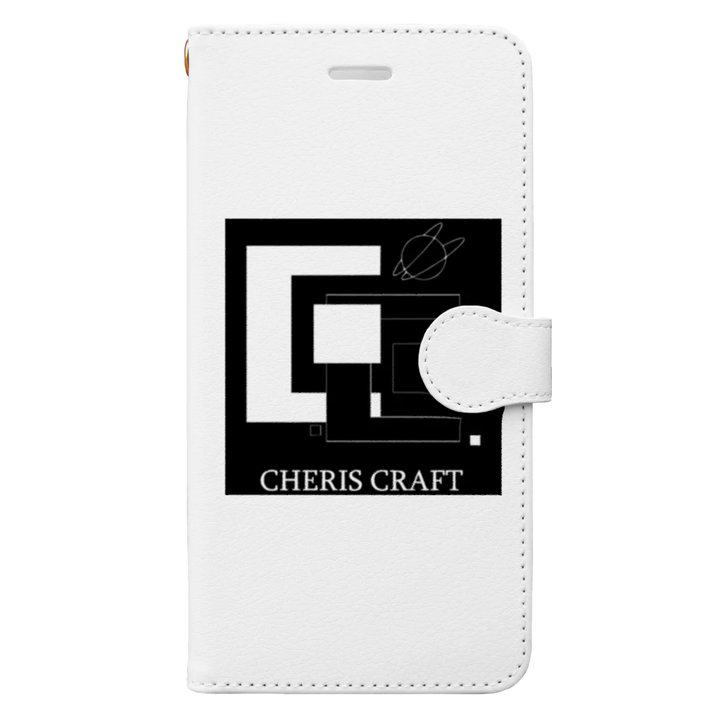 CherisCraft(ちぇりすくらふと）のCherisCraftロゴ 手帳型スマホケース