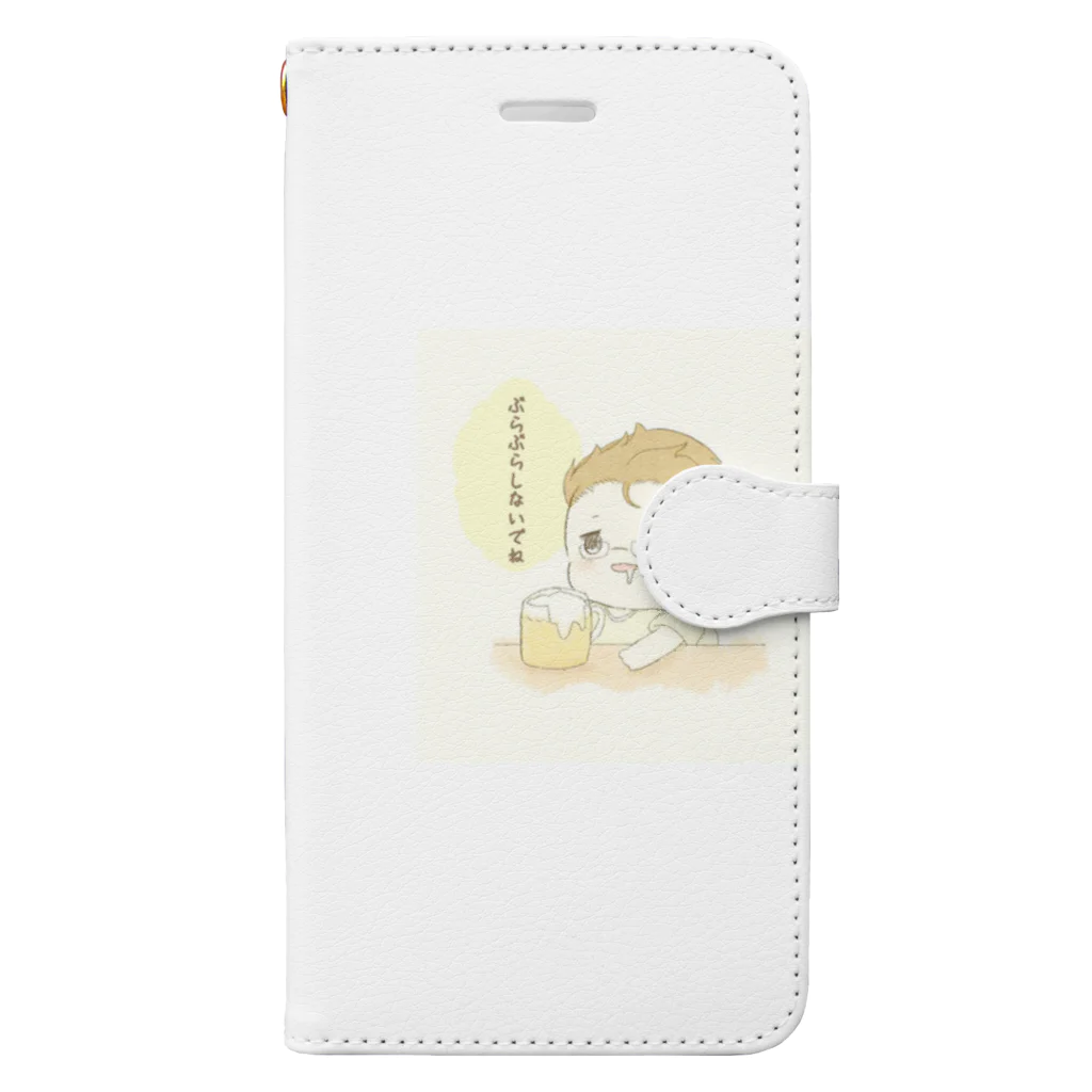 あじょ.のぶらぶらしないでね Book-Style Smartphone Case