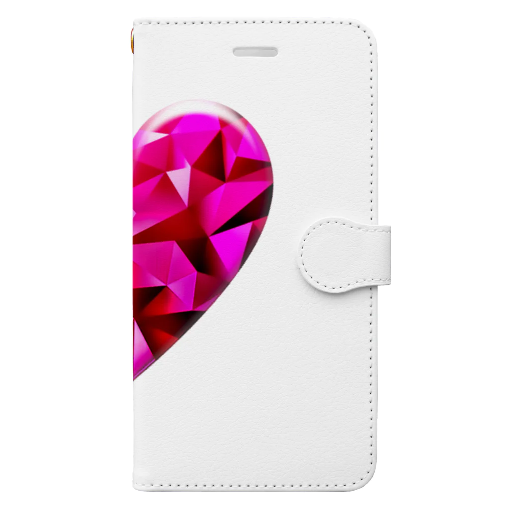 it26のabstract heart shape Book-Style Smartphone Case