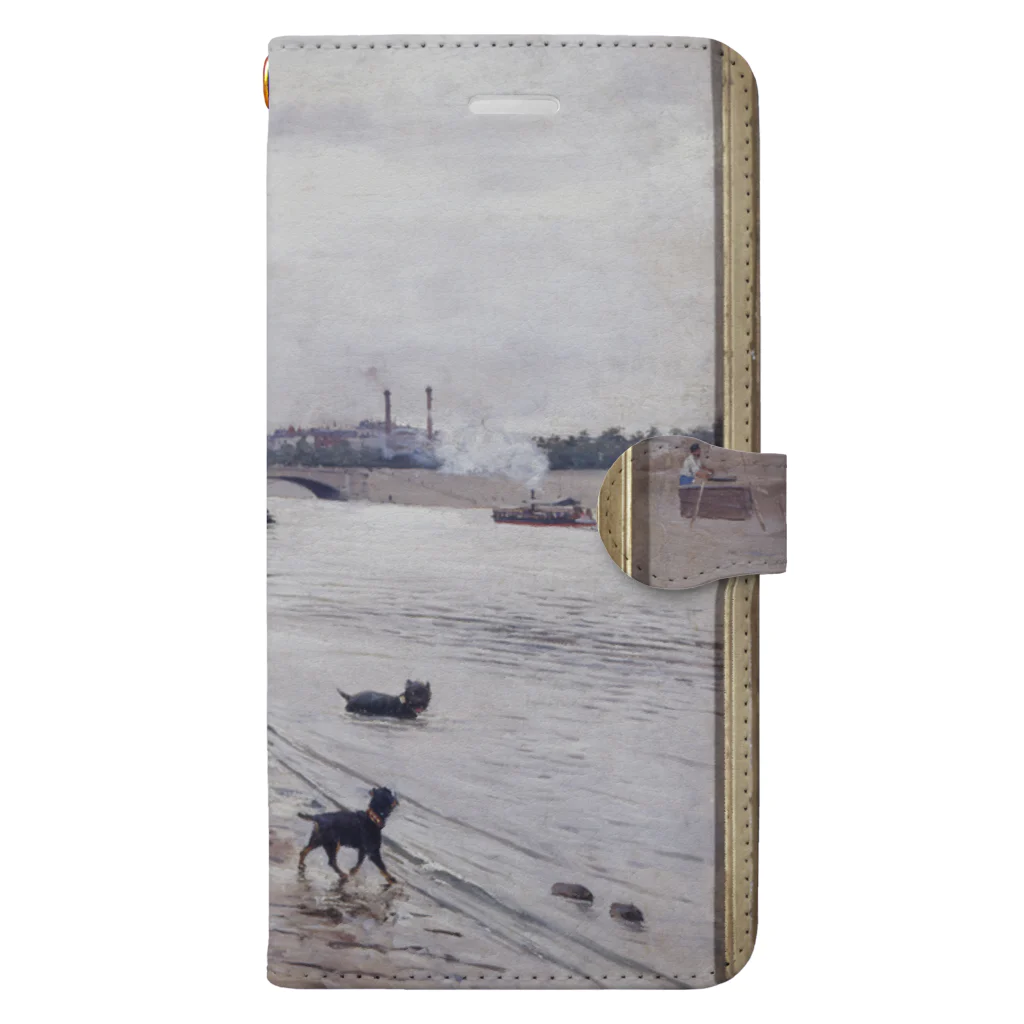 釜萢堂《かまやちどう》美術販売の「Les berges de la Seine」 Béraud, Jean／Paris Musées Book-Style Smartphone Case