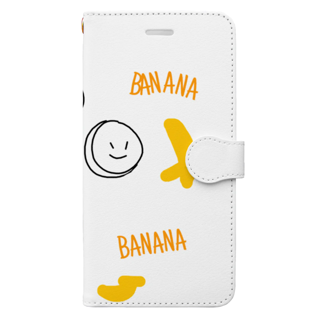 R_RのBANANA 手帳型スマホケース