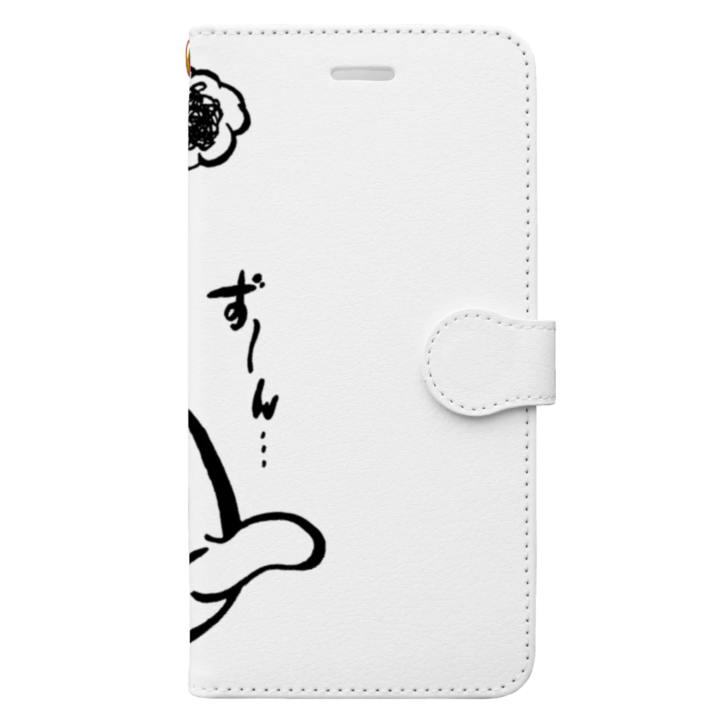 気ままに創作　よろず堂のどんよりねこ Book-Style Smartphone Case