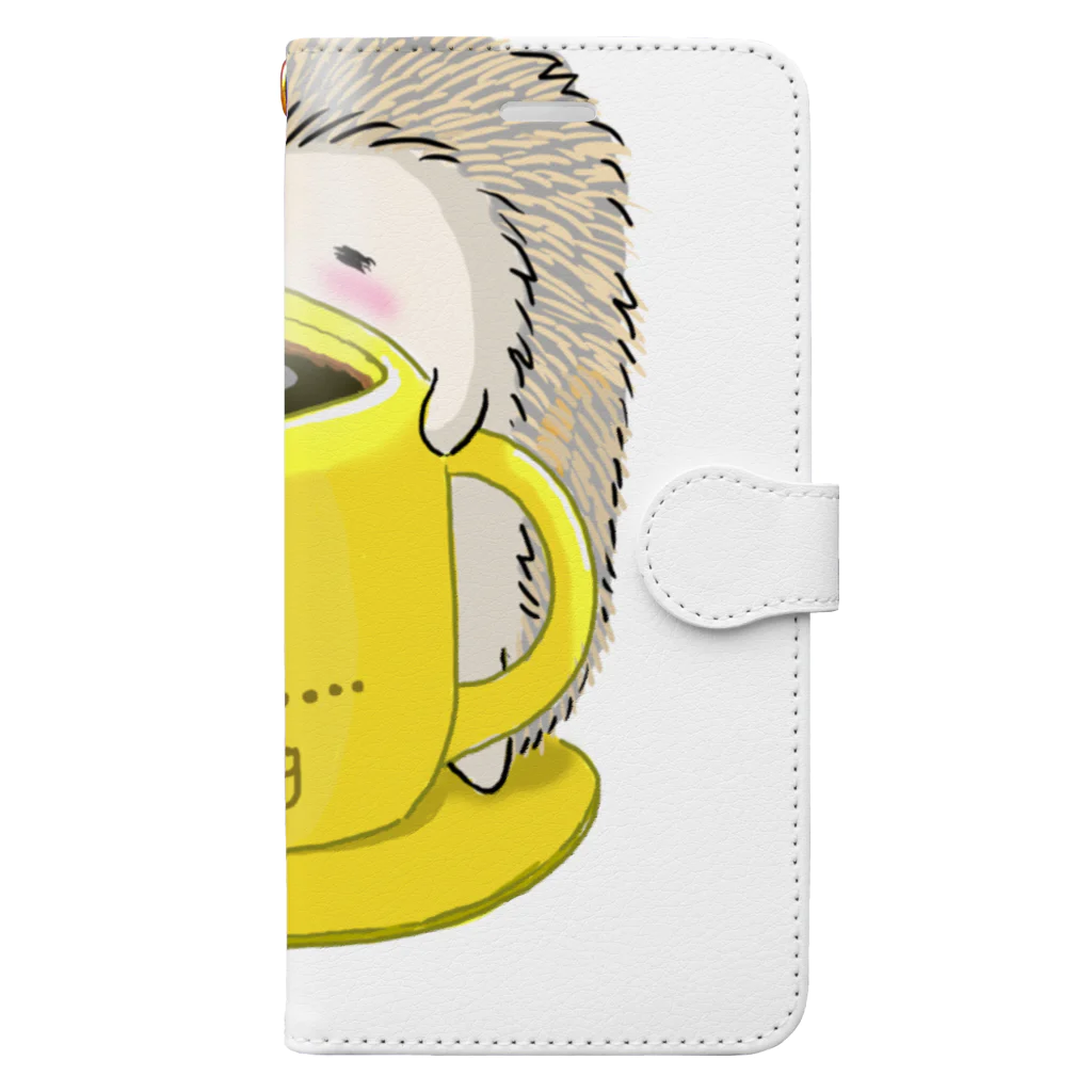 A2Cのコーヒーハリネズミ Book-Style Smartphone Case