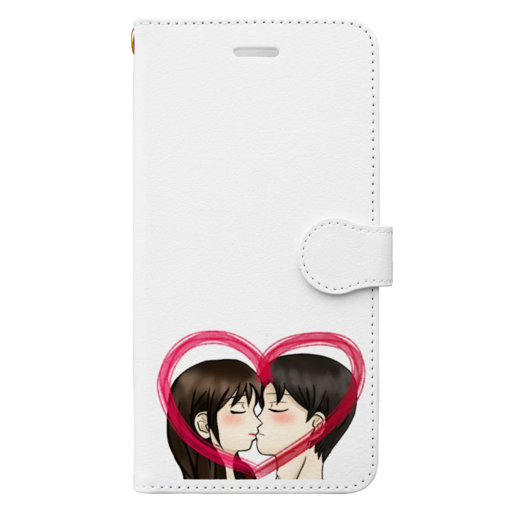 Lily bird（リリーバード）のKiss with heart♥ Book-Style Smartphone Case