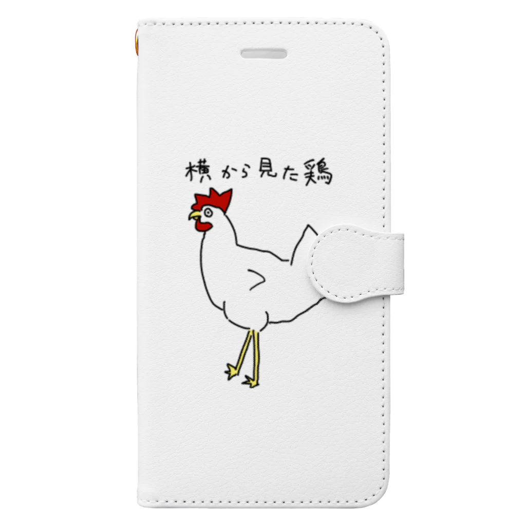 橋口連合の横から見た鳥 Book-Style Smartphone Case