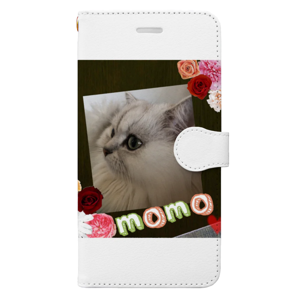 ❀茉莉花❀のmomo Book-Style Smartphone Case