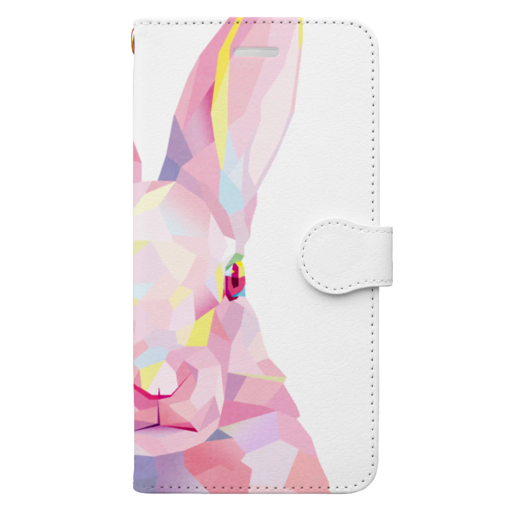 laminaのPink Rabbit Book-Style Smartphone Case