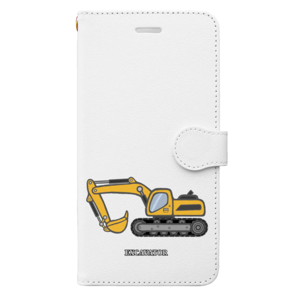 GREAT 7のショベルカー Book-Style Smartphone Case