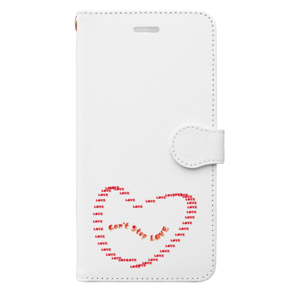 BE UPWARDのcan’t stop love Book-Style Smartphone Case