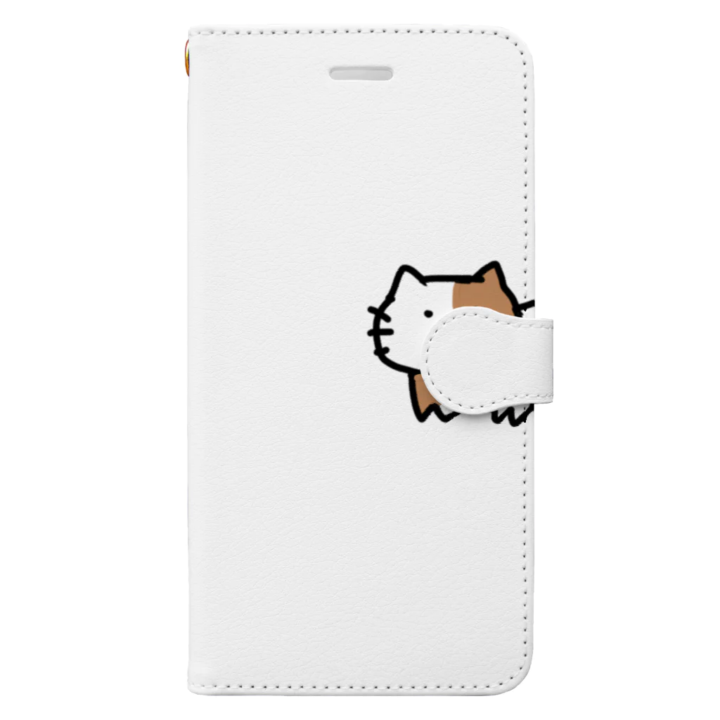 yuipppのしろちゃねこ Book-Style Smartphone Case