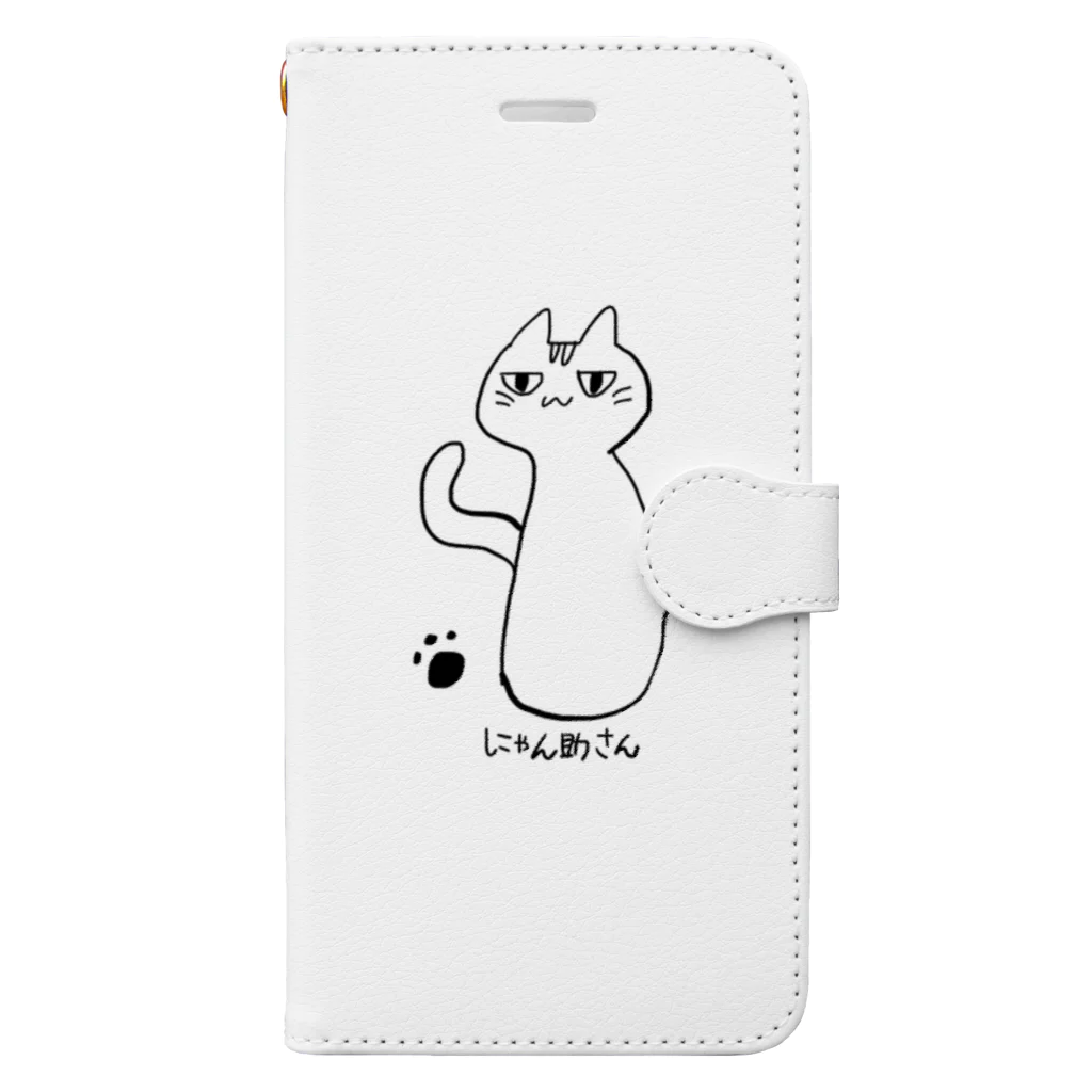 rapisのにゃん助さん Book-Style Smartphone Case