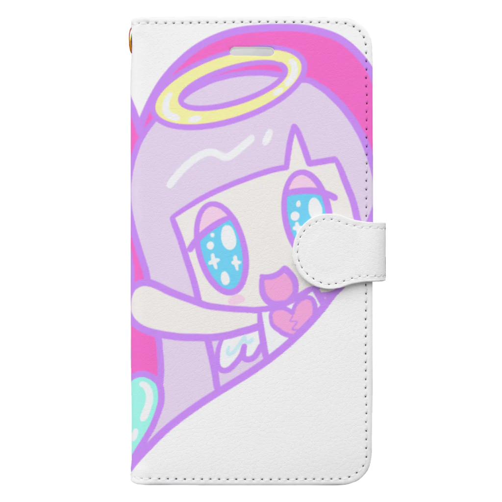 ナマコラブ💜👼🏻🦄🌈✨のおにぎりチワワ NAMACOLOVE LOVE＆HAPPY Book-Style Smartphone Case