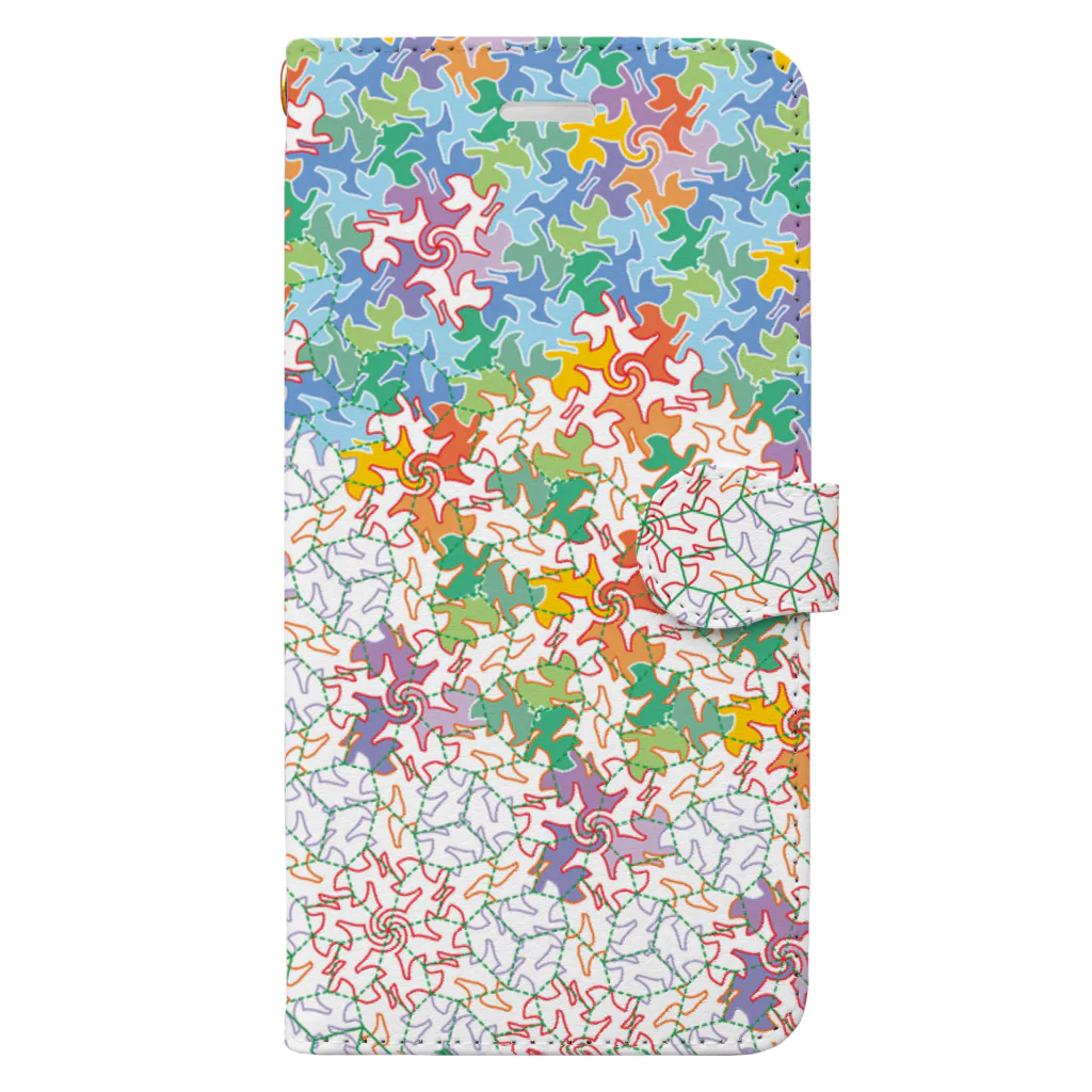 Ast TessellationのTHP-Cat-R1995-Met Book-Style Smartphone Case