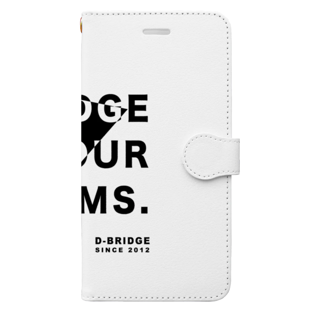 D-BRIDGEのB-F-D▶︎white Book-Style Smartphone Case