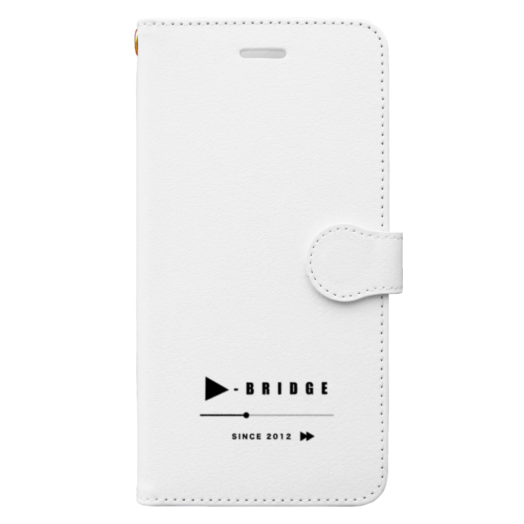 D-BRIDGEのPLAY_white 手帳型スマホケース