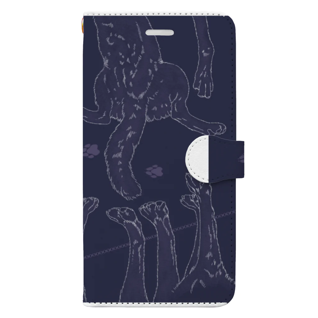 kzのオオカミとウルフドッグ Book-Style Smartphone Case