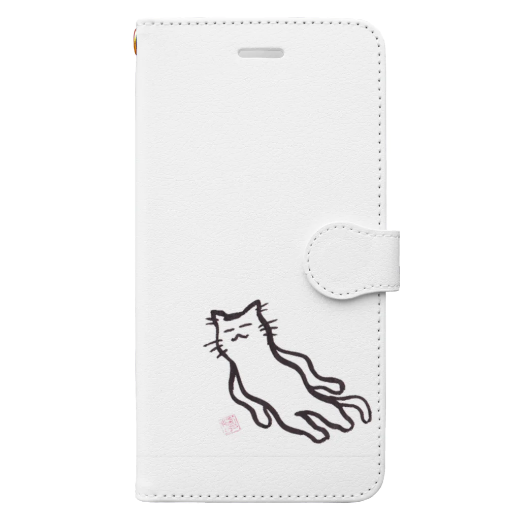 ｼｮｶ(=ФωФ=)ﾈｺのお店 SUZURI支店のひまんがCat(ゆるゆる) Book-Style Smartphone Case