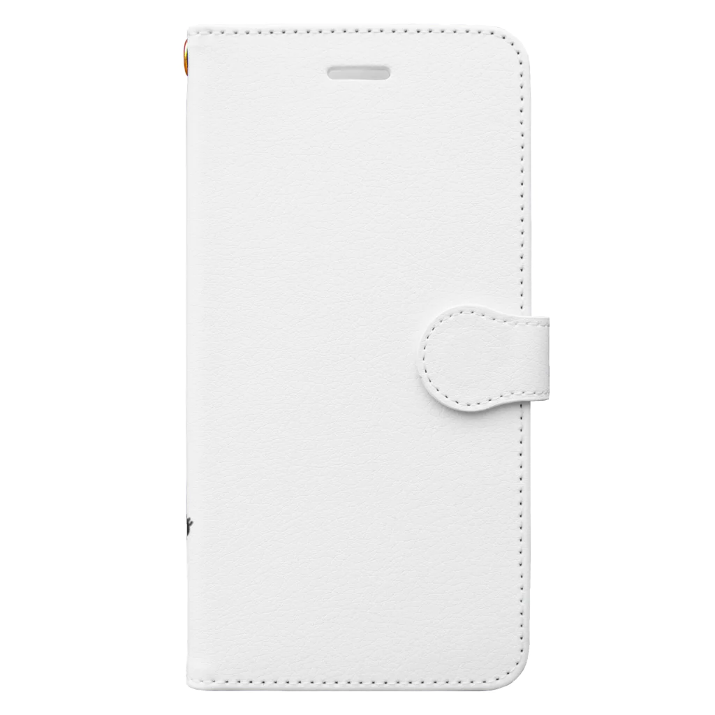 hanemushi02のワオだんご Book-Style Smartphone Case