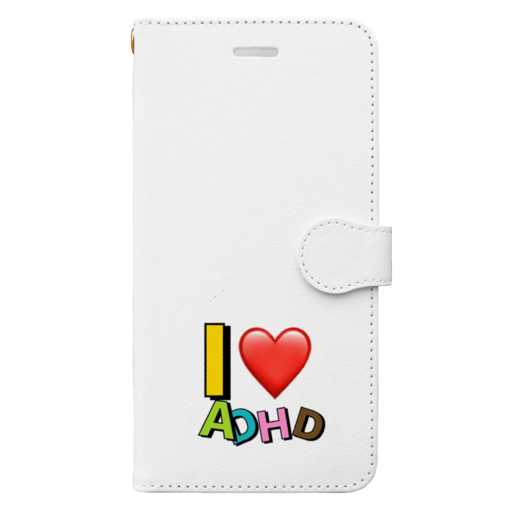 ごま🤪のI❤️ADHD 手帳型スマホケース