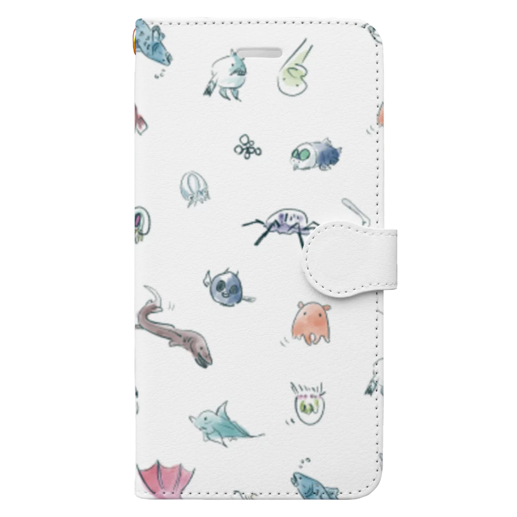 Planaria.Flashの【ゆるゆる深海魚】 Book-Style Smartphone Case