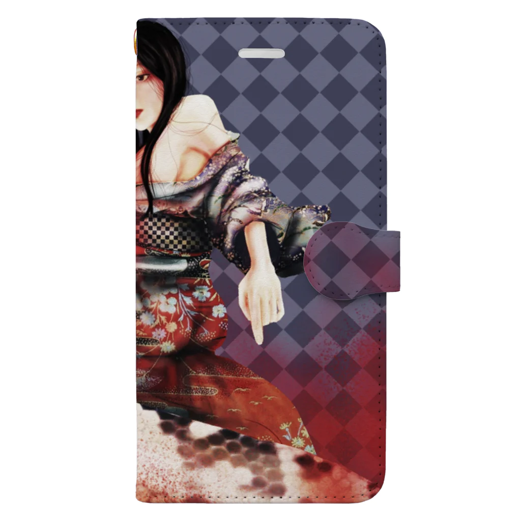 by0_kiの清姫 Book-Style Smartphone Case