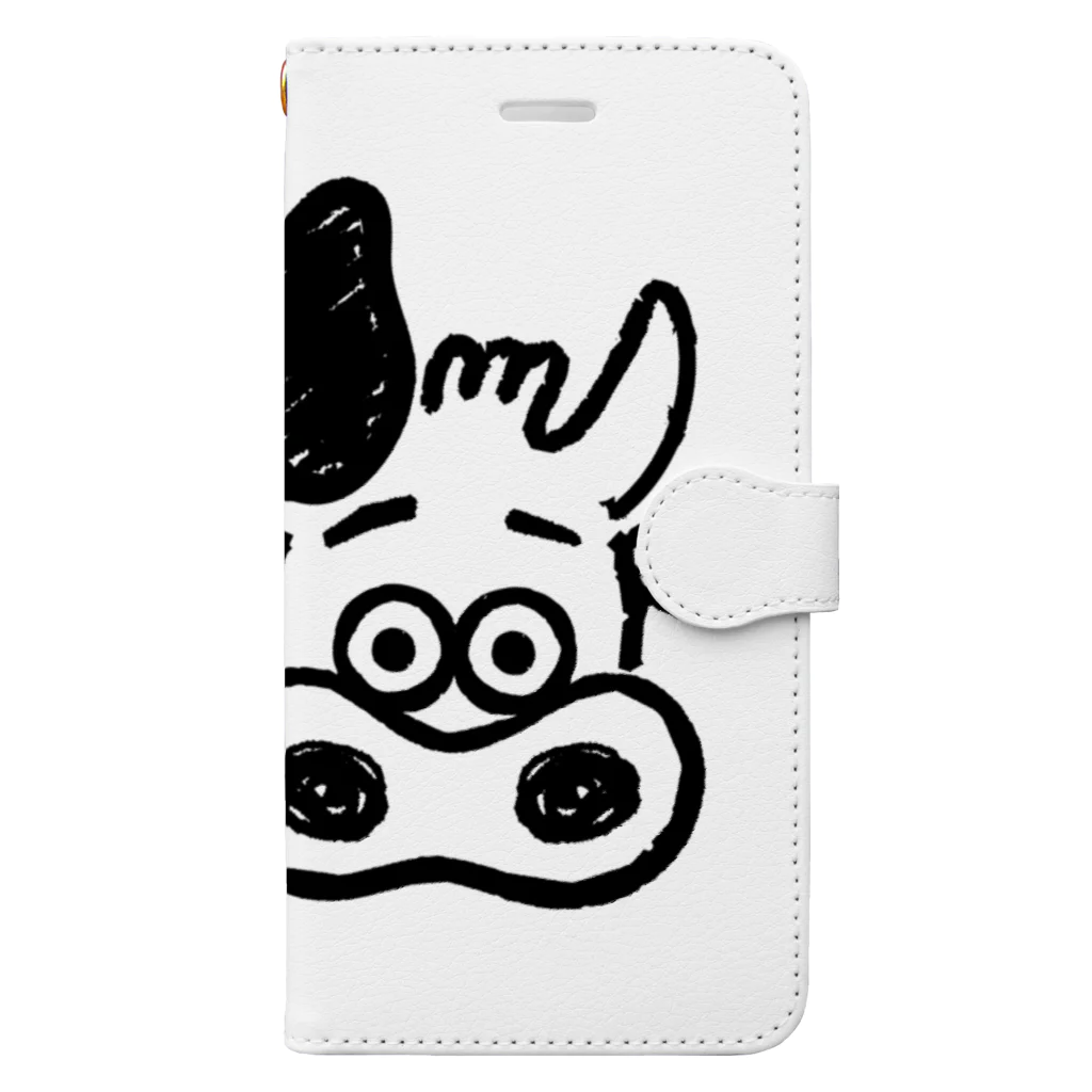 SIRCARSのRainのSIRCARSのうしくん Book-Style Smartphone Case