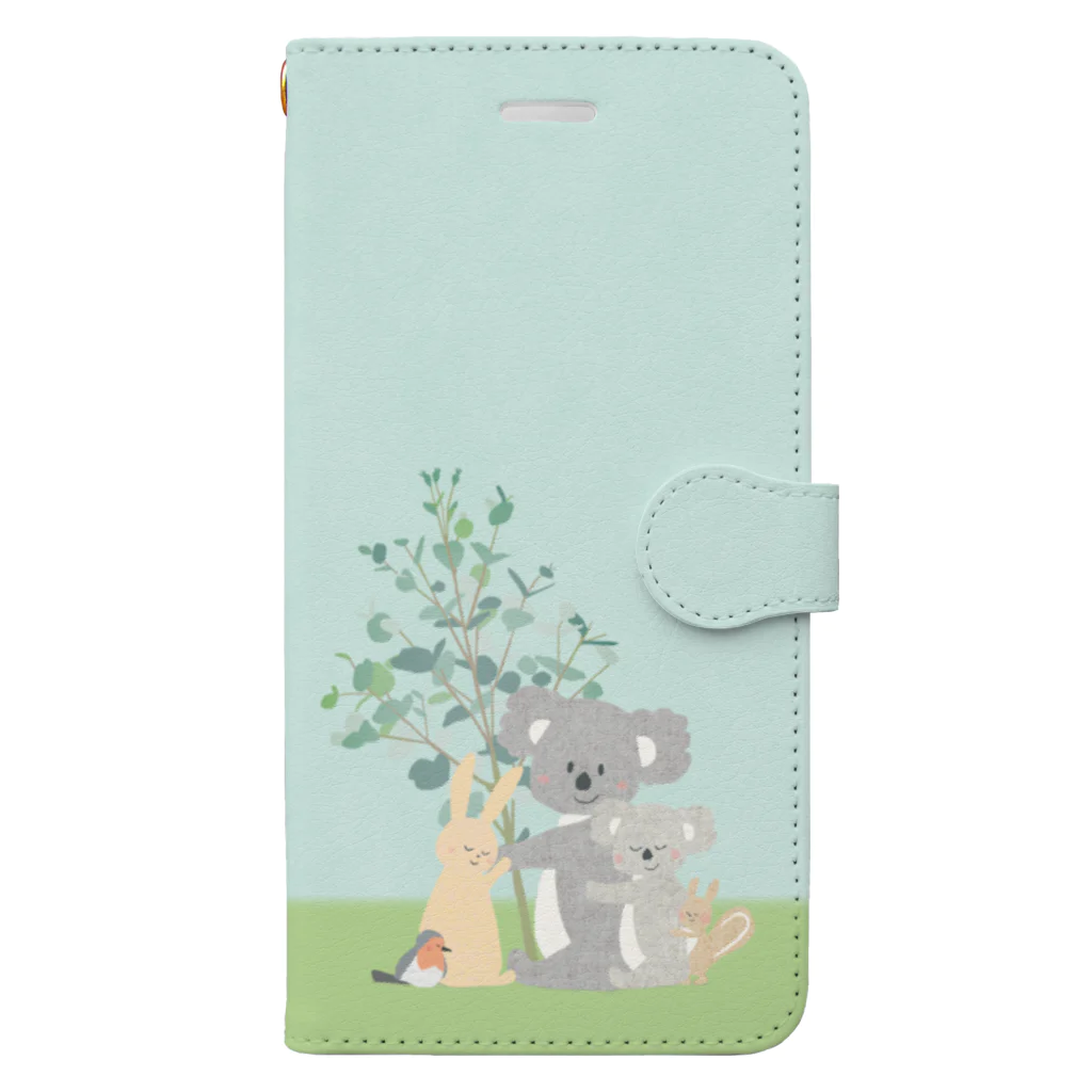 やたにまみこのiPhone 8 Plus/7 Plus用◆ema-emama『hug you』 Book-Style Smartphone Case