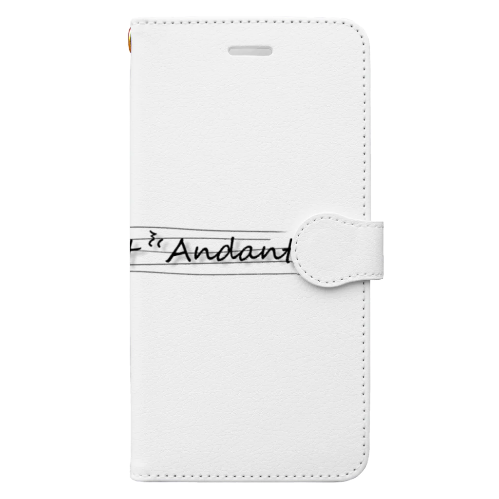 YAG STOREのlife is about andante 手帳型スマホケース