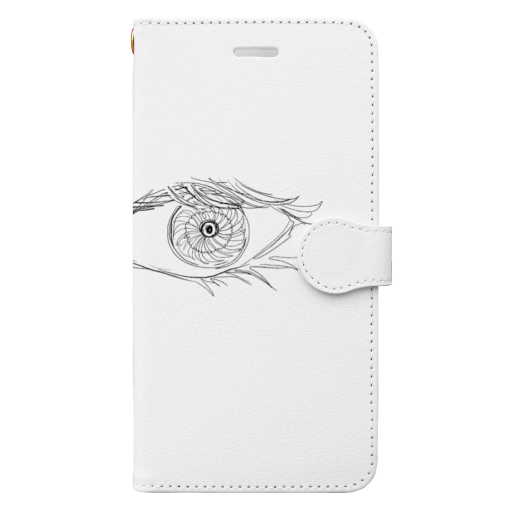 今井典明@オオサカ哲学の会のおめめ Book-Style Smartphone Case