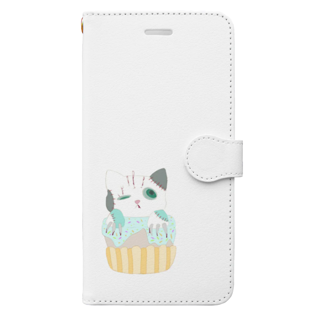 ゑとのぐろねこちゃん 手帳型ケース Book-Style Smartphone Case