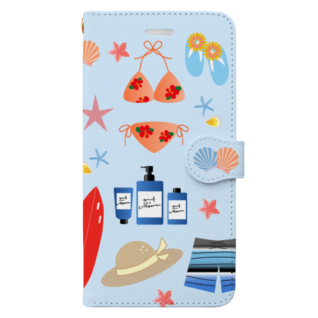 orange_honeyの海水浴1-4 Book-Style Smartphone Case